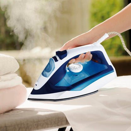 Plancha de Ropa Professional 2400 W, Suela Antiadherente, Golpe de Vapor