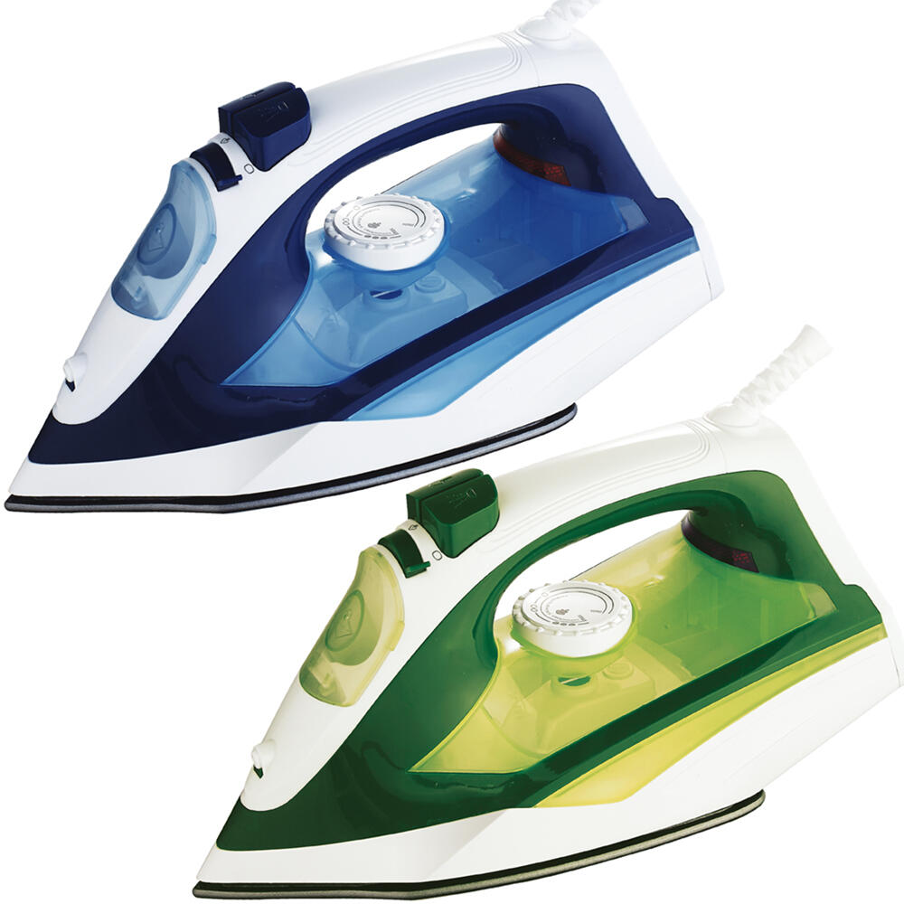 Plancha de Ropa Professional 2400 W, Suela Antiadherente, Golpe de Vapor