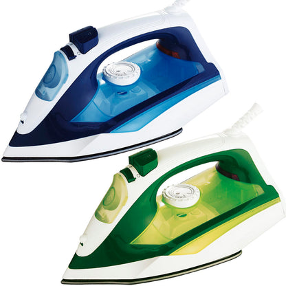 Plancha de Ropa Professional 2400 W, Suela Antiadherente, Golpe de Vapor