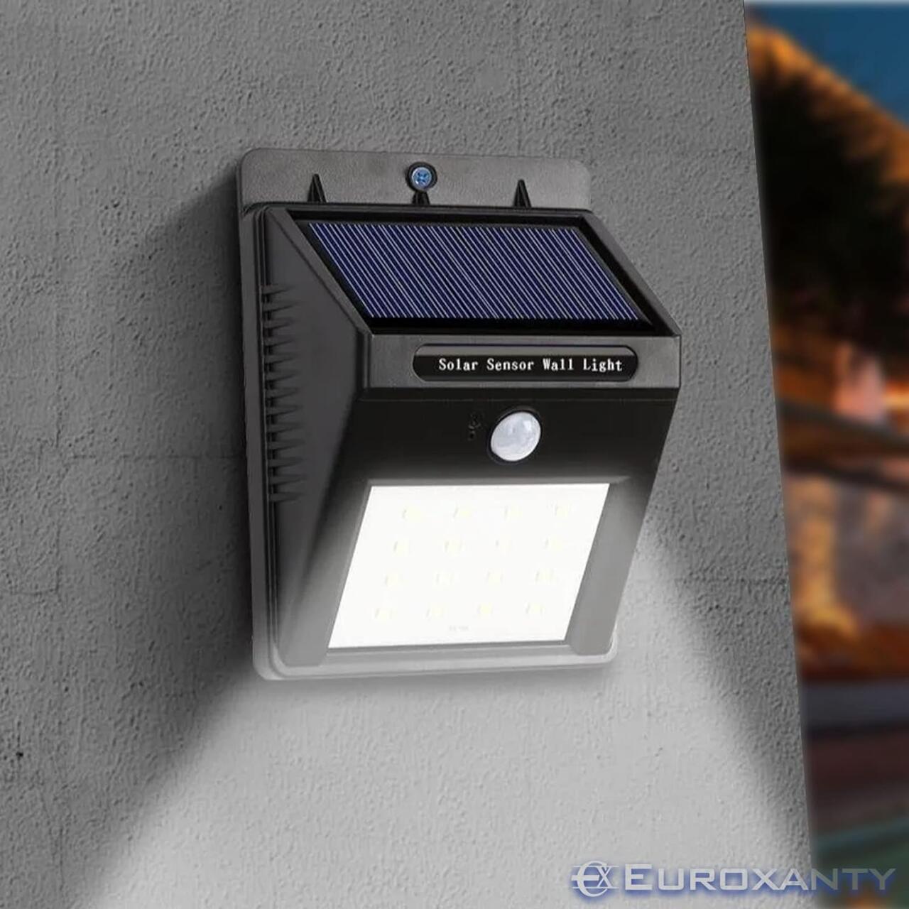 PACK DE 3 FOCOS SOLARES SENSOR LED-30